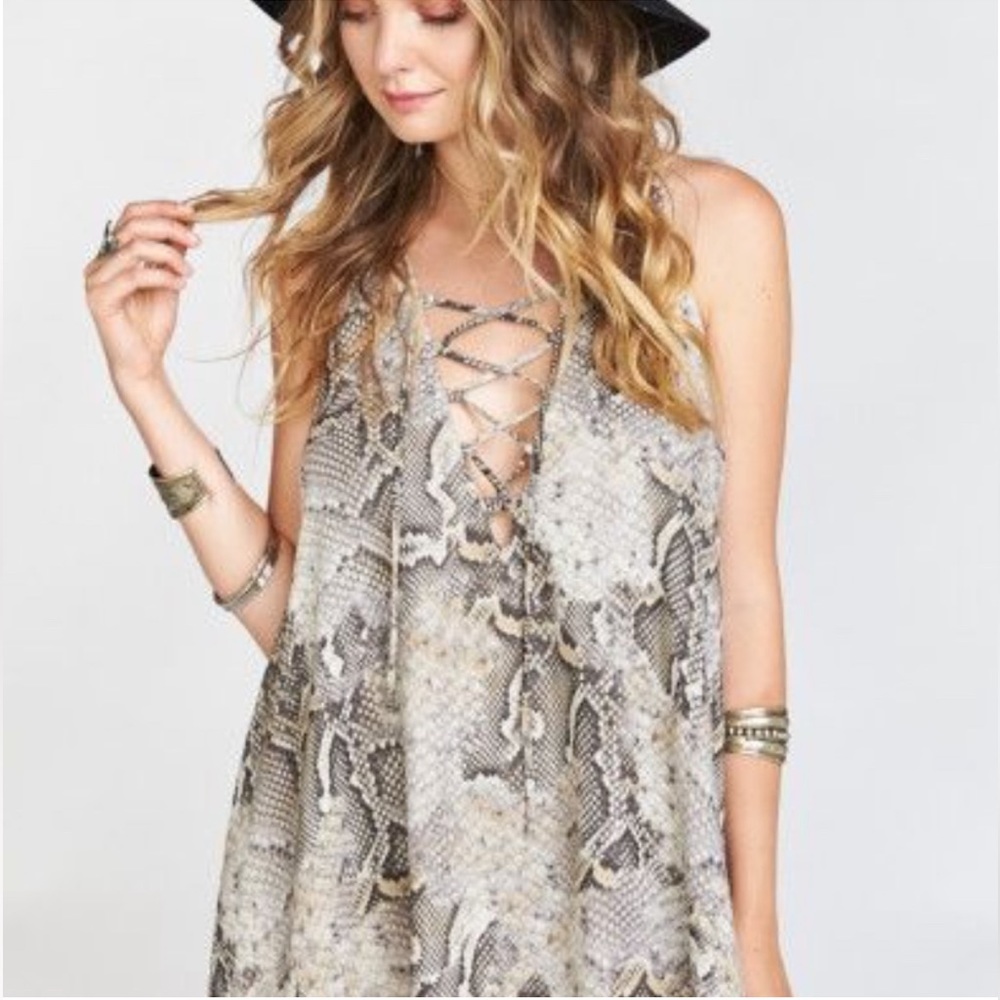 Show Me Your MuMu Gray Ranch Mirage Tunic Dress - Picture 11 of 11